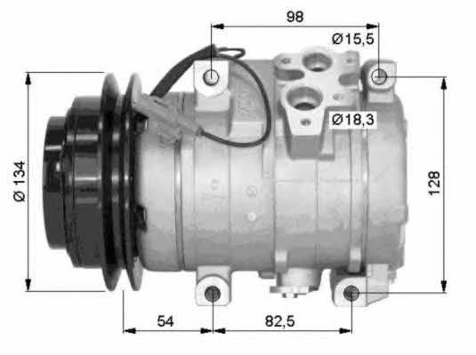 NRF Compressor, air conditioning – price 887 PLN
