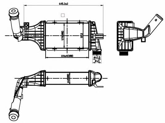 

chłodnica powietrza doładowującego (intercooler) 30427 NRF