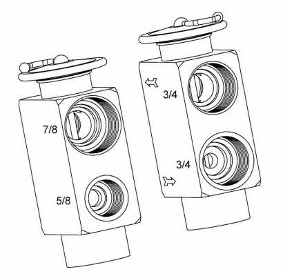 NRF 38391 Air conditioner expansion valve 38391: Buy near me in Poland at 2407.PL - Good price!