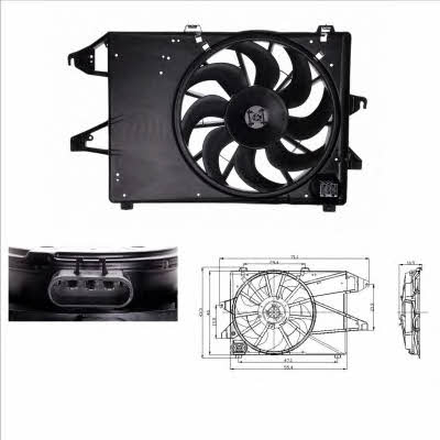 NRF 47004 Hub, engine cooling fan wheel 47004: Buy near me in Poland at 2407.PL - Good price!