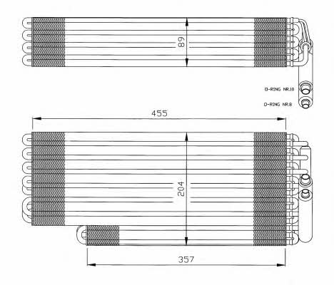 NRF Air conditioner evaporator – price 629 PLN