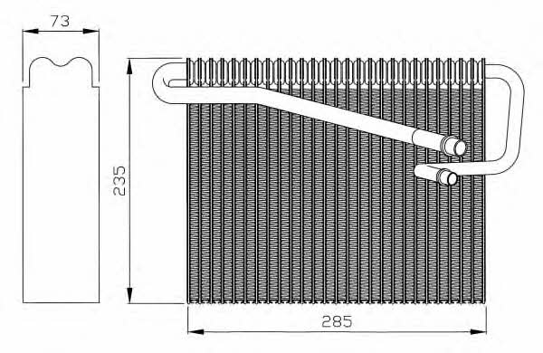 NRF Air conditioner evaporator – price 266 PLN