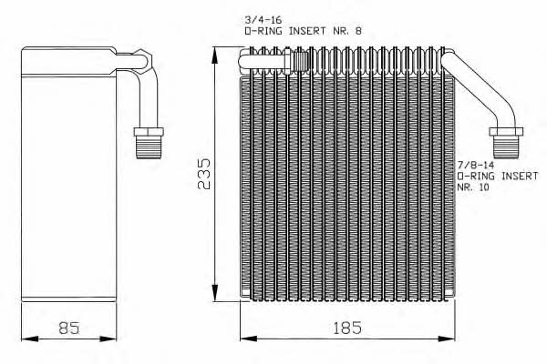 NRF 36094 Air conditioner evaporator 36094: Buy near me in Poland at 2407.PL - Good price!
