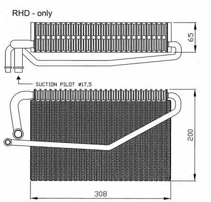 NRF Air conditioner evaporator – price 433 PLN