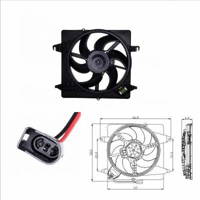 NRF 47019 Hub, engine cooling fan wheel 47019: Buy near me at 2407.PL in Poland at an Affordable price!