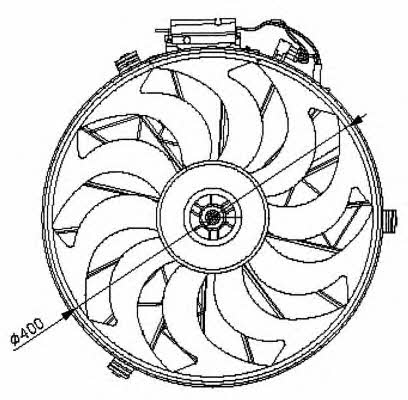 NRF 47028 Hub, engine cooling fan wheel 47028: Buy near me in Poland at 2407.PL - Good price!
