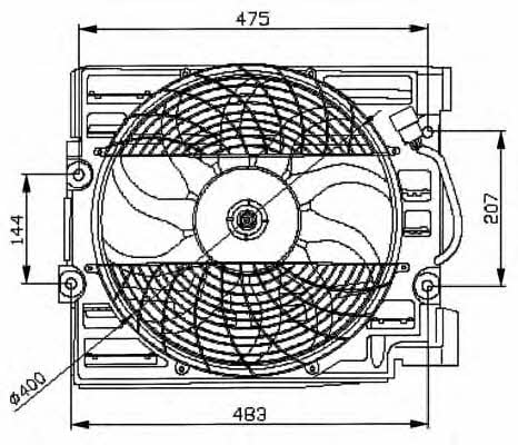 NRF 47029 Hub, engine cooling fan wheel 47029: Buy near me at 2407.PL in Poland at an Affordable price!