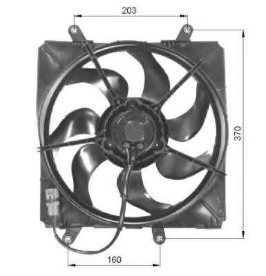 NRF 47054 Hub, engine cooling fan wheel 47054: Buy near me in Poland at 2407.PL - Good price!