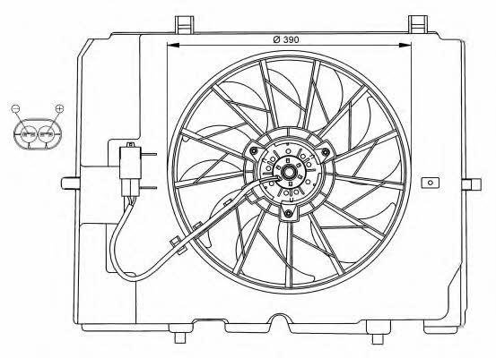 NRF 47067 Hub, engine cooling fan wheel 47067: Buy near me in Poland at 2407.PL - Good price!