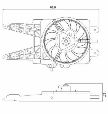 NRF 47248 Hub, engine cooling fan wheel 47248: Buy near me at 2407.PL in Poland at an Affordable price!