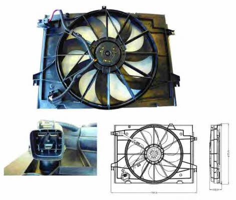 NRF 47285 Hub, engine cooling fan wheel 47285: Buy near me in Poland at 2407.PL - Good price!