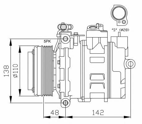 NRF 32116G Kompressor klimaanlage 32116G: Kaufen Sie zu einem guten Preis in Polen bei 2407.PL!