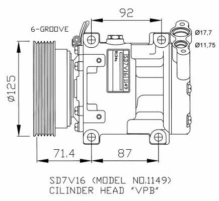 NRF 32267G Compressor, air conditioning 32267G: Buy near me in Poland at 2407.PL - Good price!