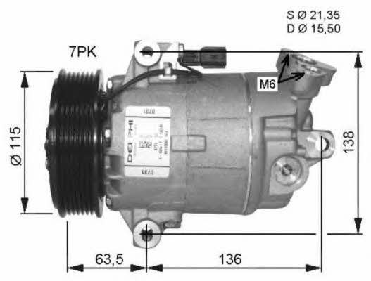 NRF Compressor, air conditioning – price 1724 PLN
