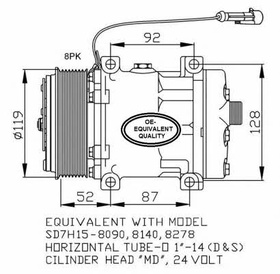 Kompressor klimaanlage NRF 32702