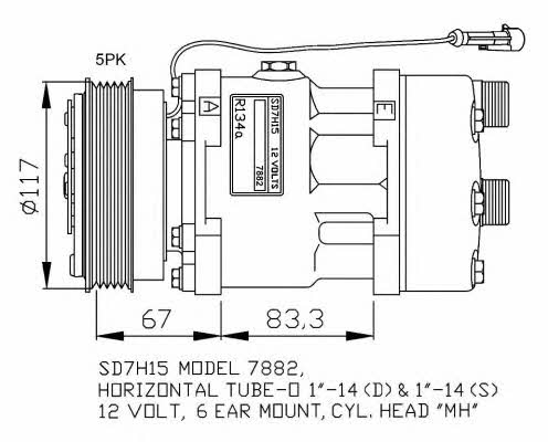 NRF 32779G Kompressor klimaanlage 32779G: Kaufen Sie zu einem guten Preis in Polen bei 2407.PL!