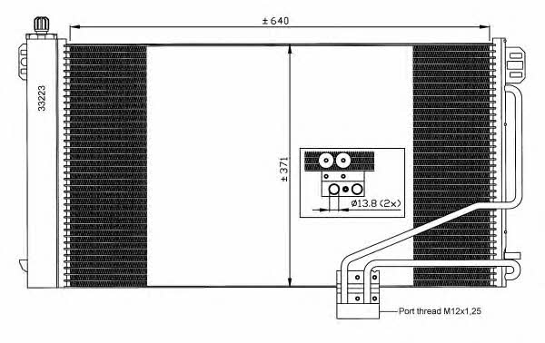 NRF Радіатор кондиціонера (Конденсатор) – ціна 367 PLN