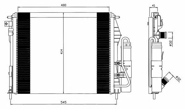 NRF 35547 Cooler Module 35547: Buy near me in Poland at 2407.PL - Good price!