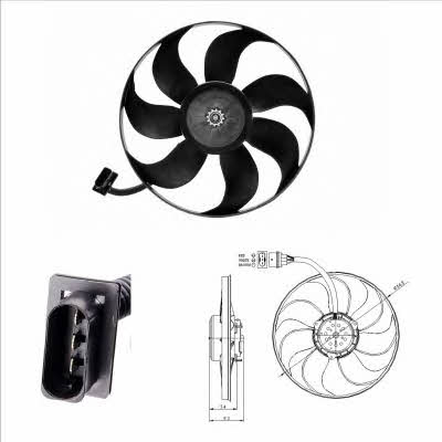 NRF 47393 Hub, engine cooling fan wheel 47393: Buy near me in Poland at 2407.PL - Good price!