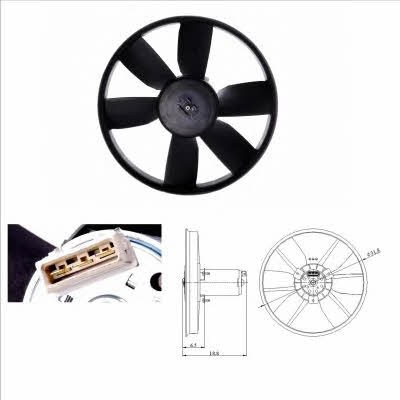 NRF 47401 Hub, engine cooling fan wheel 47401: Buy near me in Poland at 2407.PL - Good price!