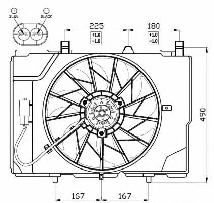 NRF 47466 Hub, engine cooling fan wheel 47466: Buy near me in Poland at 2407.PL - Good price!