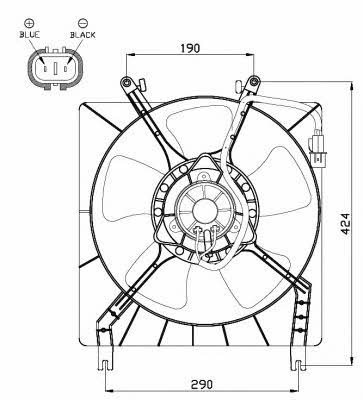 NRF 47492 Hub, engine cooling fan wheel 47492: Buy near me in Poland at 2407.PL - Good price!