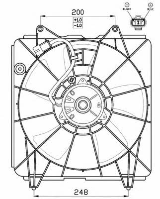 NRF 47545 Hub, engine cooling fan wheel 47545: Buy near me in Poland at 2407.PL - Good price!