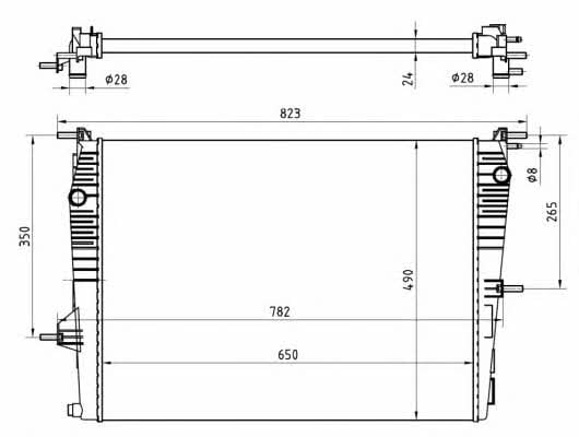 NRF 53965 Radiator, engine cooling 53965: Buy near me in Poland at 2407.PL - Good price!