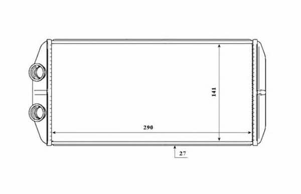 NRF Heat exchanger, interior heating – price 162 PLN