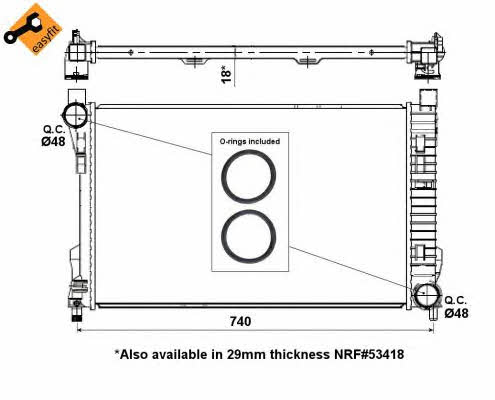 Chłodnica, układ chłodzenia silnika NRF 55310