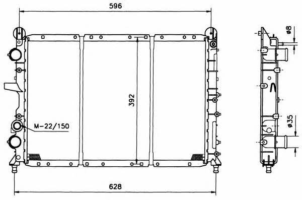 NRF 58123 Radiator, engine cooling 58123: Buy near me in Poland at 2407.PL - Good price!