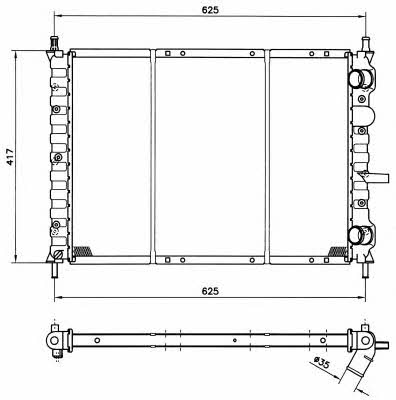 NRF 58190 Kühler motorkühlung 58190: Kaufen Sie zu einem guten Preis in Polen bei 2407.PL!