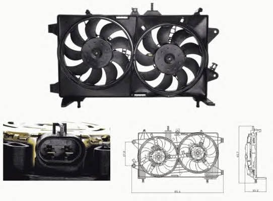 NRF 47676 Hub, engine cooling fan wheel 47676: Buy near me in Poland at 2407.PL - Good price!