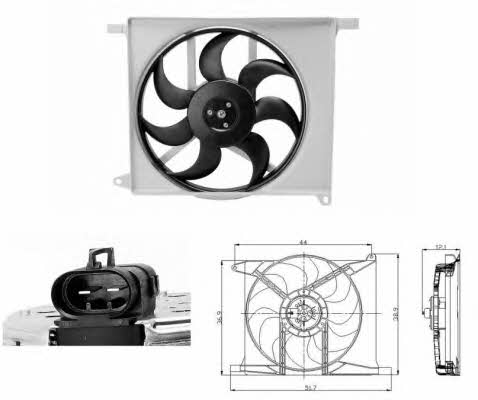 NRF 47686 Hub, engine cooling fan wheel 47686: Buy near me in Poland at 2407.PL - Good price!