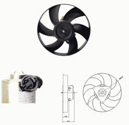 NRF 47692 Hub, engine cooling fan wheel 47692: Buy near me at 2407.PL in Poland at an Affordable price!