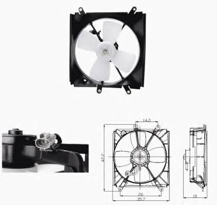 NRF 47693 Hub, engine cooling fan wheel 47693: Buy near me in Poland at 2407.PL - Good price!