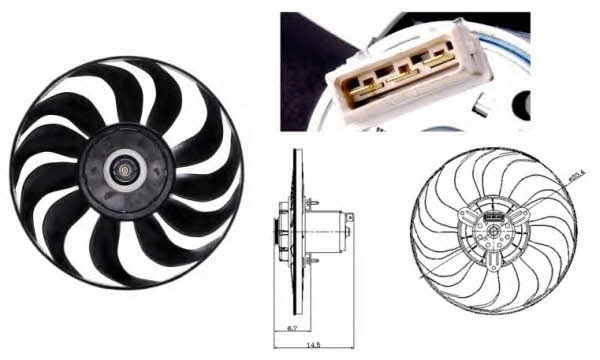 NRF 47700 Hub, engine cooling fan wheel 47700: Buy near me in Poland at 2407.PL - Good price!