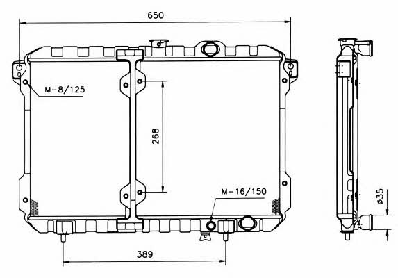 NRF 503481 Radiator, engine cooling 503481: Buy near me in Poland at 2407.PL - Good price!