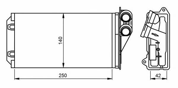 NRF Heat exchanger, interior heating – price 86 PLN