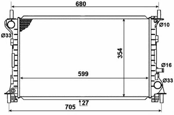 NRF Kühler motorkühlung – Preis 359 PLN