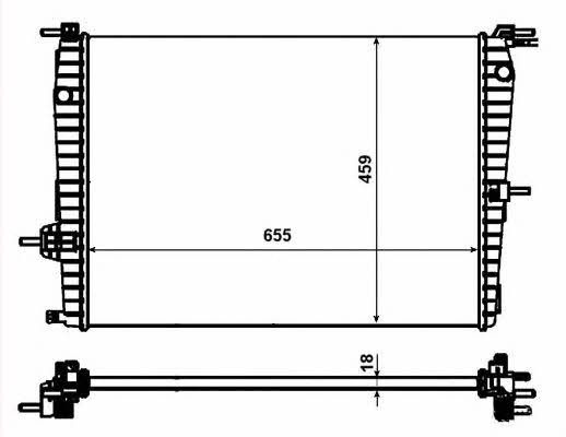 NRF 53011 Radiator, engine cooling 53011: Buy near me in Poland at 2407.PL - Good price!