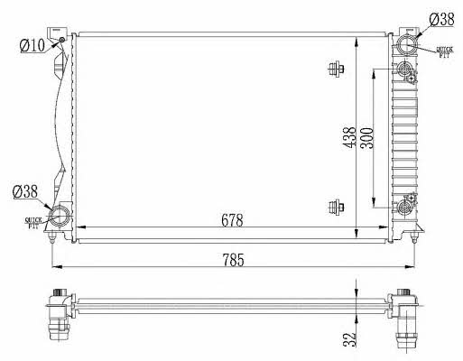 NRF 53023 Kühler motorkühlung 53023: Kaufen Sie zu einem guten Preis in Polen bei 2407.PL!