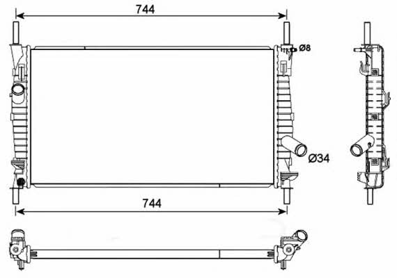 NRF 53111 Radiator, engine cooling 53111: Buy near me in Poland at 2407.PL - Good price!