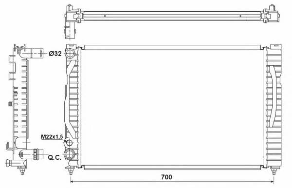 NRF 53175 Kühler motorkühlung 53175: Kaufen Sie zu einem guten Preis in Polen bei 2407.PL!