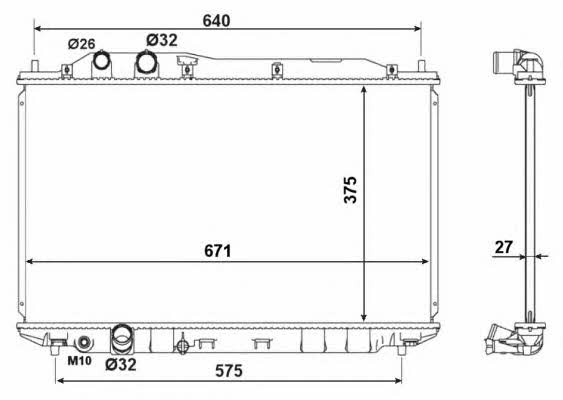 NRF 53186 Kühler motorkühlung 53186: Kaufen Sie zu einem guten Preis in Polen bei 2407.PL!