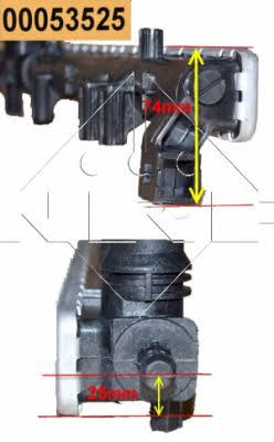 Радиатор охлаждения двигателя NRF 53525