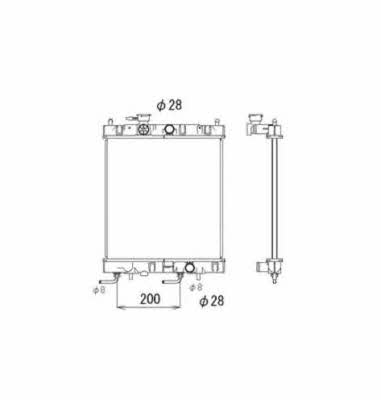 NRF 53571 Радиатор охлаждения двигателя 53571: Отличная цена - Купить в Польше на 2407.PL!