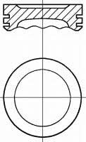 Nural 87-427100-00 Поршень 8742710000: Отличная цена - Купить в Польше на 2407.PL!