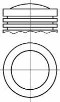 Nural 87-524009-00 Поршень 8752400900: Отличная цена - Купить в Польше на 2407.PL!