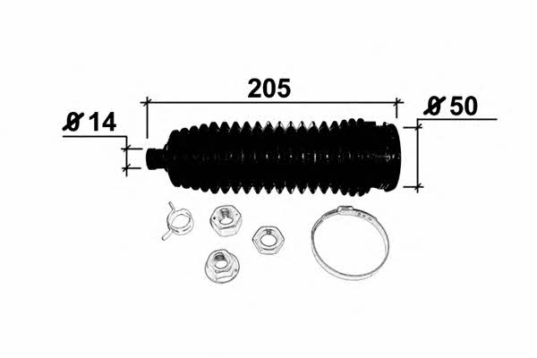 Ocap 0903840 Bellow kit, steering 0903840: Buy near me in Poland at 2407.PL - Good price!